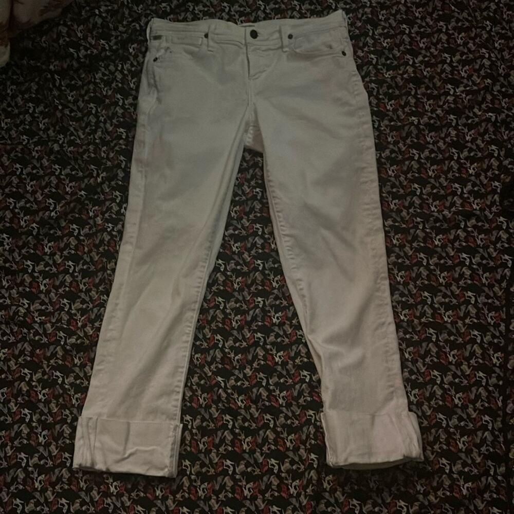 Citizens Of Humanity White Dani Cropped Straight Leg Jeans 26 Classic Preppy